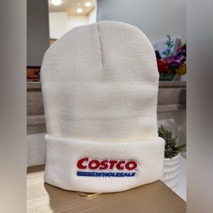 Costco White Beanie Hat